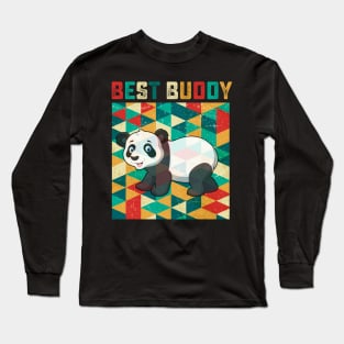 Best Buddy Panda Bear Long Sleeve T-Shirt